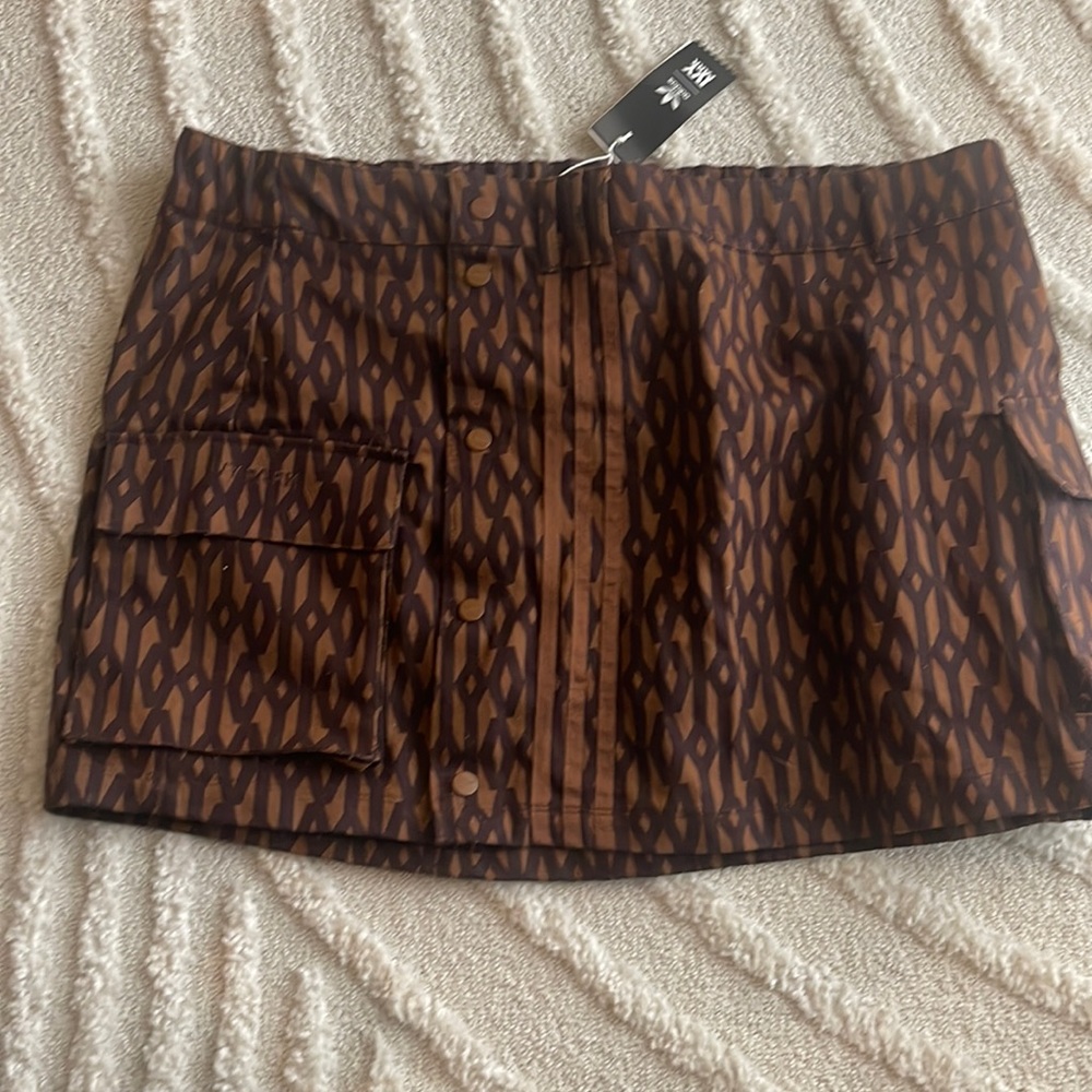 Ivy Park x Adidas monogram skirt